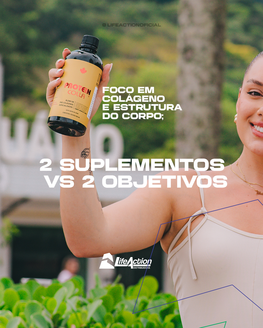 LifeAction · 2 suplementos vs 2 objetivos