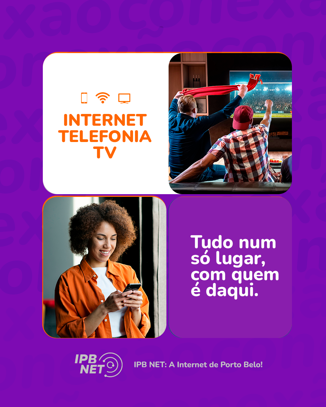 IPB Net · internet, telefonia e TV
