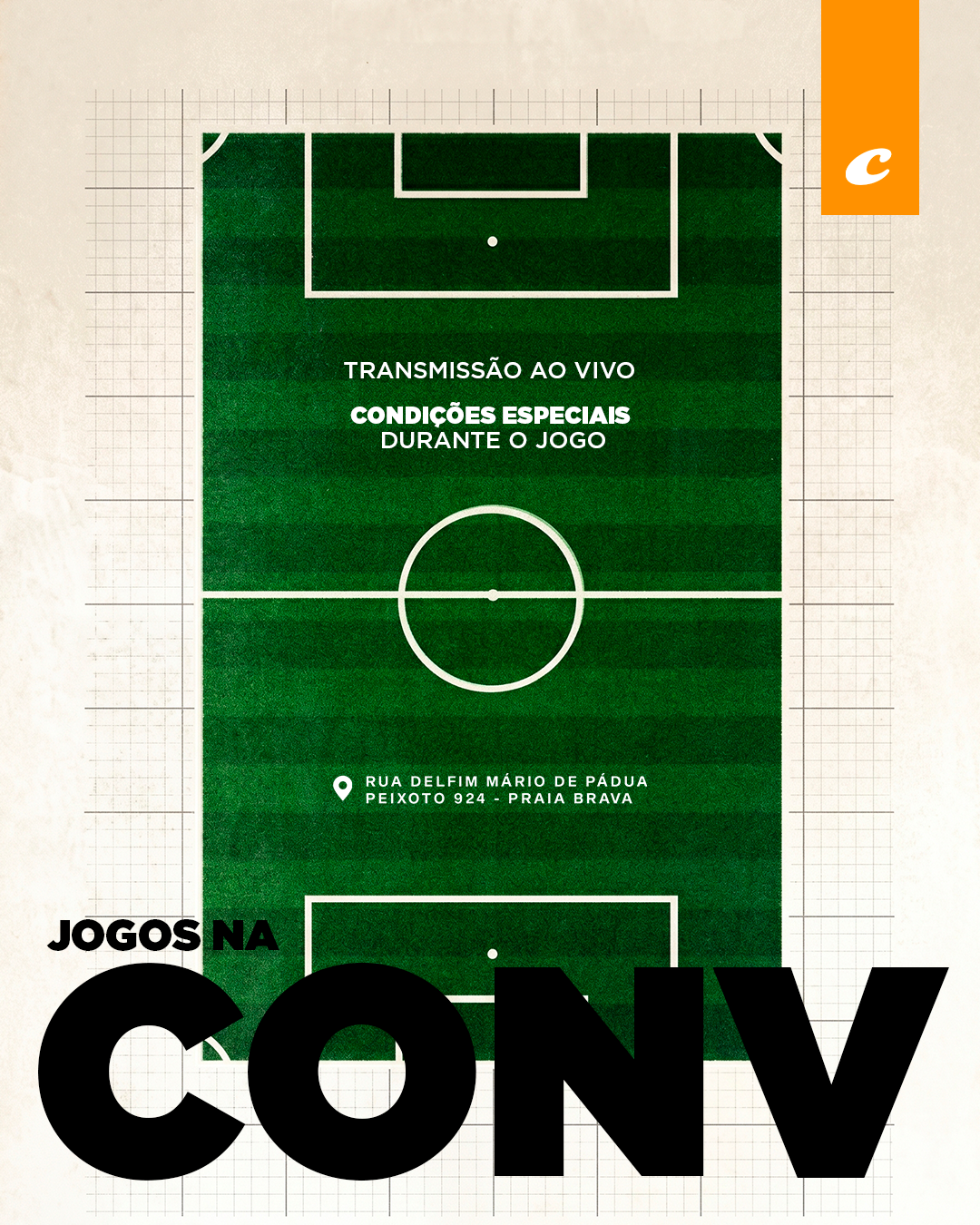 Jogos na Conv · transmissão ao vivo